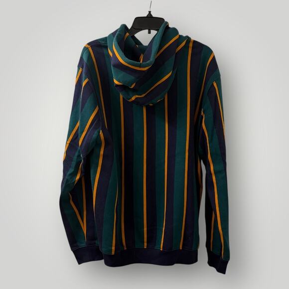 Gap x Dapper Dan DAP Harlem Hoodie Striped Green Navy Gold Men’s Medium - Picture 2 of 6